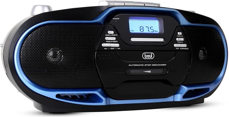 Radio cu ceas trevi Albastru CD CMP574