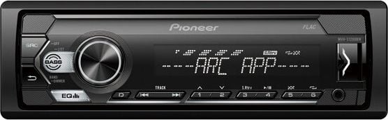 Radio, CD, DVD player auto - Radio MP3 auto Pioneer MVH-S120UBW, 1DIN, 4x50W, USB, compatibil cu dispozitive Android, taste Alb, display Alb
