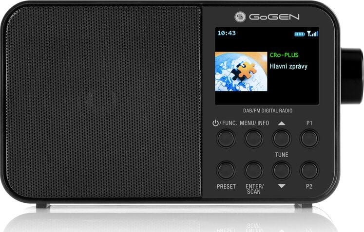 Radio portabil GoGEN DAB 500 BTC cu tuner DAB+ si FM, 1W, Bluetooth, LCD color, baterie 2000 mAh