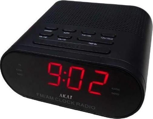 Radio cu ceas AKAI CR002A-219, AM/FM, Ecran LED, Sleep/Snooze