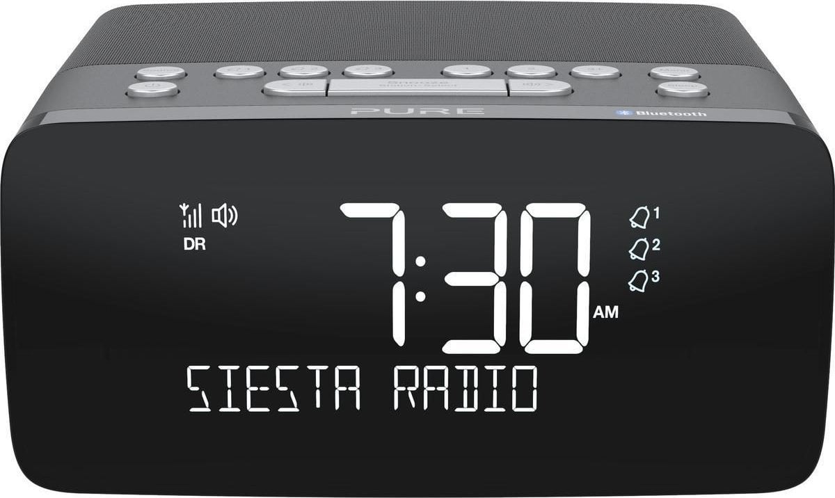 Radio cu ceas pur PURE SIESTA CHARGE grafit