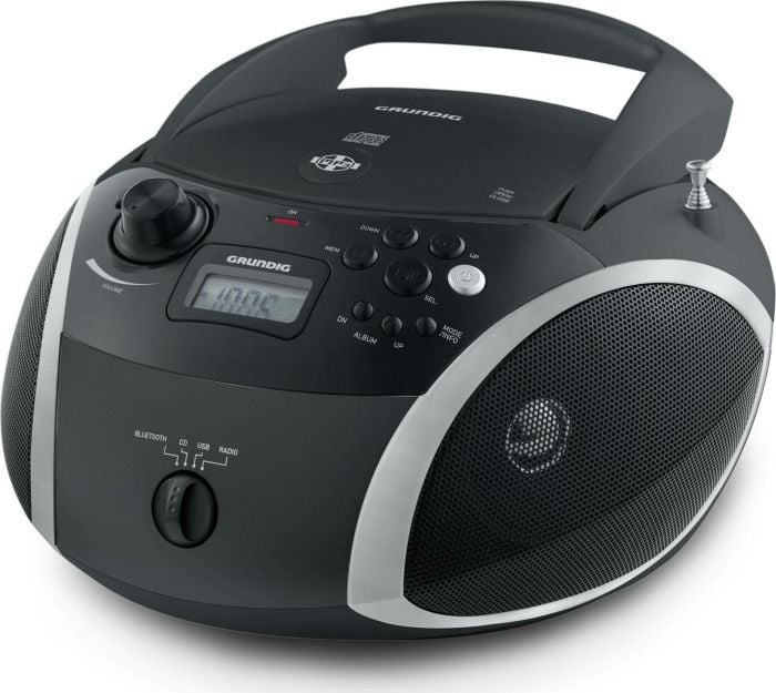 Ceasuri si Radio cu ceas - Grundig GRB 3000, și CD player (negru / argintiu, radio FM, CD-R / RW, Bluetooth)