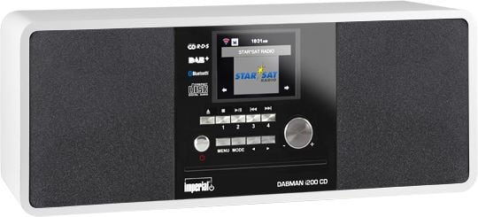 Radio cu ceas imperial imperial DABMAN i200 CD Internet,DAB+,DAB und UKW weiß - 22-237-00