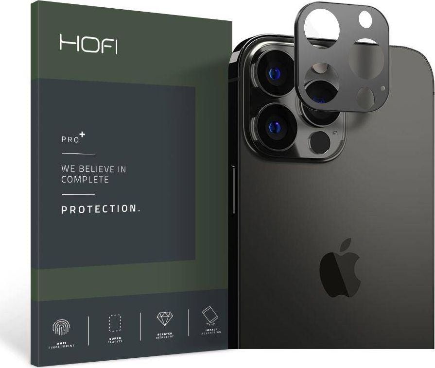 Rama protectie camera foto HOFI Alucam Pro compatibila cu iPhone 13 Pro / iPhone 13 Pro Max Black