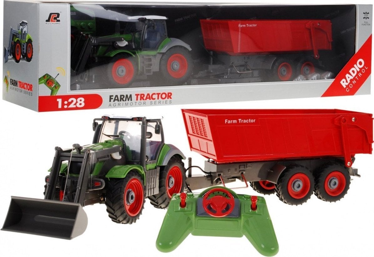 Ramiz Traktor Green Trailer Red 2 4GHz