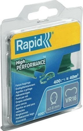 Capse de clemă pentru gard Rapid Rapid VR16, verde - 400 buc. ADMtools