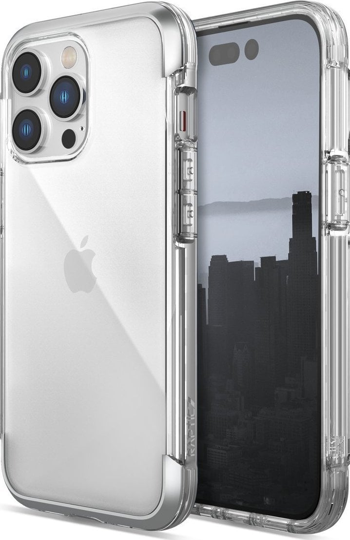 Raptic Raptic X-Doria Air Case etui iPhone 14 Pro Max pancerny pokrowiec srebrny