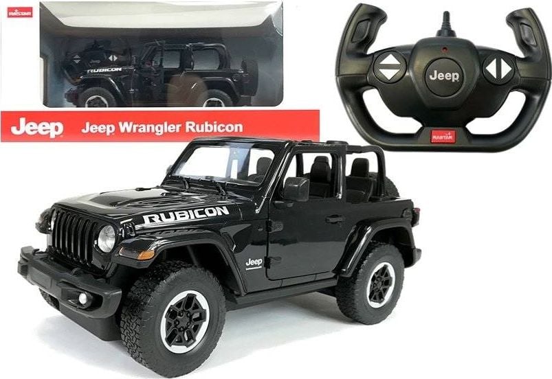 Rastar Auto R/C Jeep Wrangler Rubicon 1:14 Rastar Black