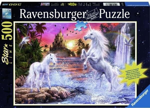 Ravensburger 500 EL. Unicorn lângă râu (148738)