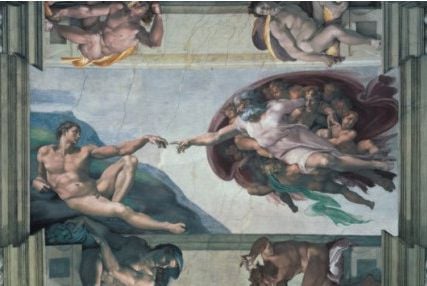 Puzzle Ravensburger - Michelangelo, Crearea lui Adam, 5000 piese