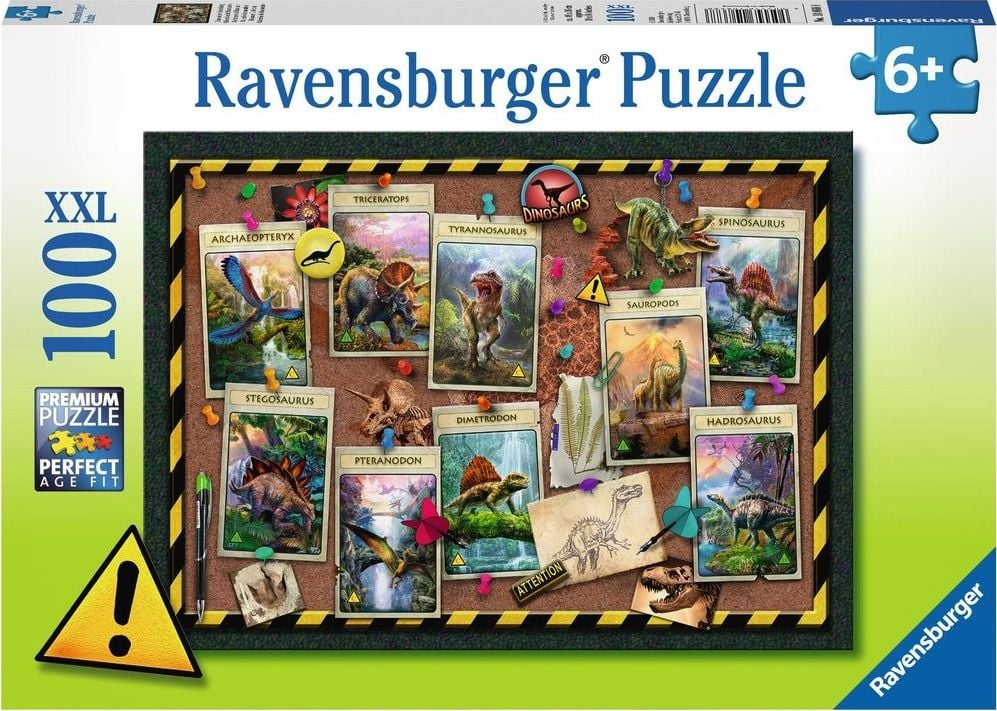 Ravensburger Puzzle 100 piese - Colectia Dinozauri