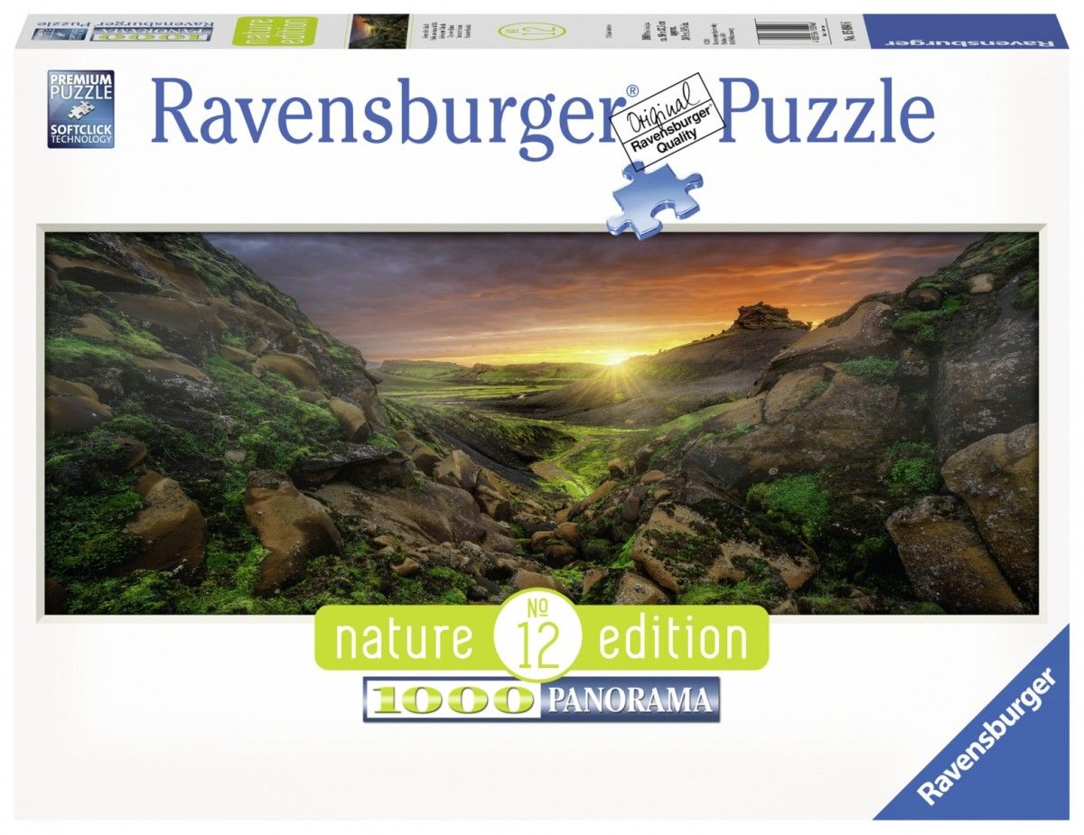 Puzzle Ravensburger 1000 de piese. Soarele peste Islanda (GXP-632978)