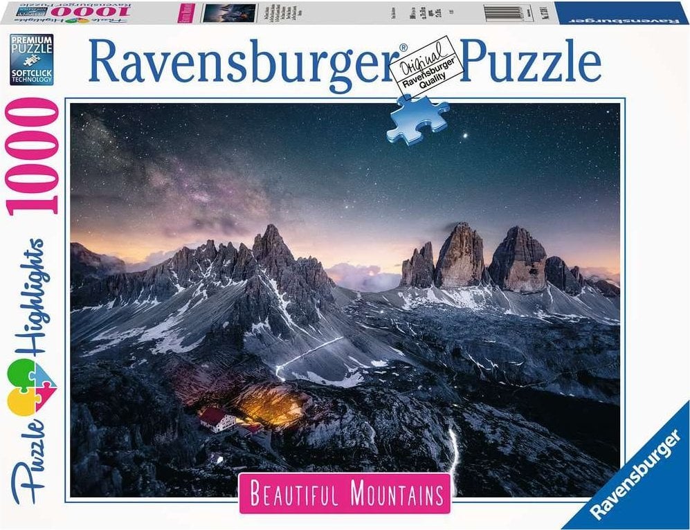 Ravensburger Puzzle 1000 piese Tre Crime, Dolomiti