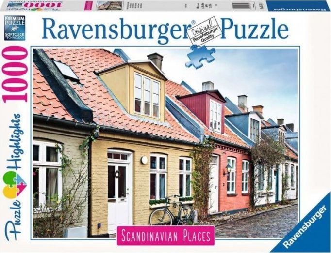 Puzzle Ravensburger - Aarhus Danemarca, 1000 piese