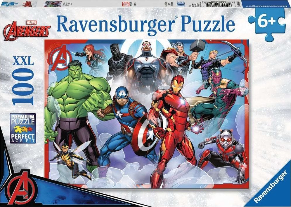 Ravensburger Puzzle 100el XXL Avengers - Asamblare 107711 RAVENSBURGER