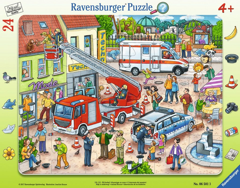 Puzzle Ravensburger - Salvarea Animalelor, 24 piese (06581)