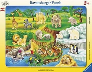 Puzzle Ravensburger - La Zoo, 14 piese (06052)