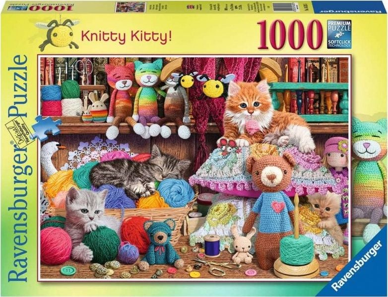Ravensburger Puzzle 2D 1000 de piese Pisicuțe încurcate