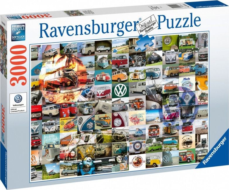 Puzzle Ravensburger - 99 VW Campervan Moments, 3.000 piese (16018)