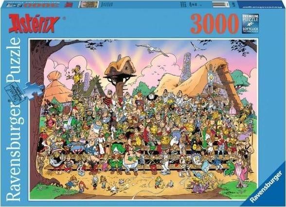 Puzzle- Universul lui Asterix, Ravensburger, 3000 piese, Multicolor