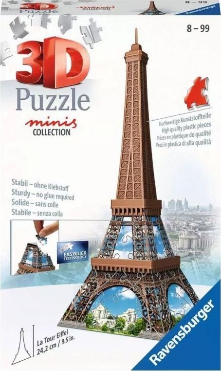 Ravensburger Puzzle 3D Mini Clădiri Turnul Eiffel 125364 RAVENSBURGER