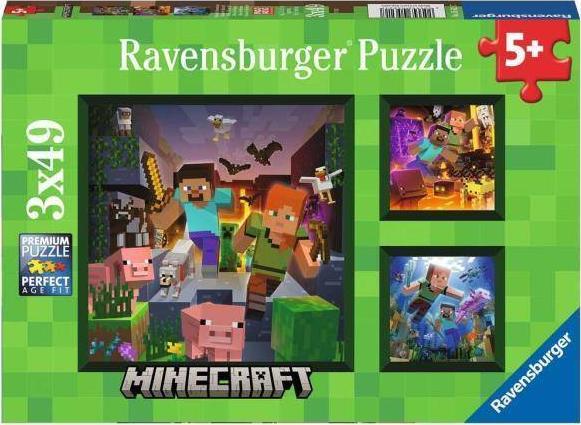 Puzzle Ravensburger 3x49el Minecraft 056217 RAVENSBURG p8