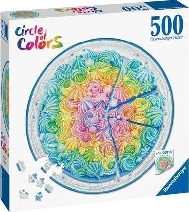 Ravensburger Puzzle 500 Paleta de culori: tort