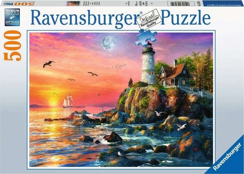 Puzzle Ravensburger - Far La Apus, 500 piese (16581)