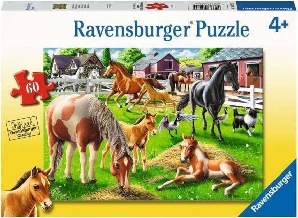 Ravensburger Puzzle 60el Happy horses 051755 Ravensburger