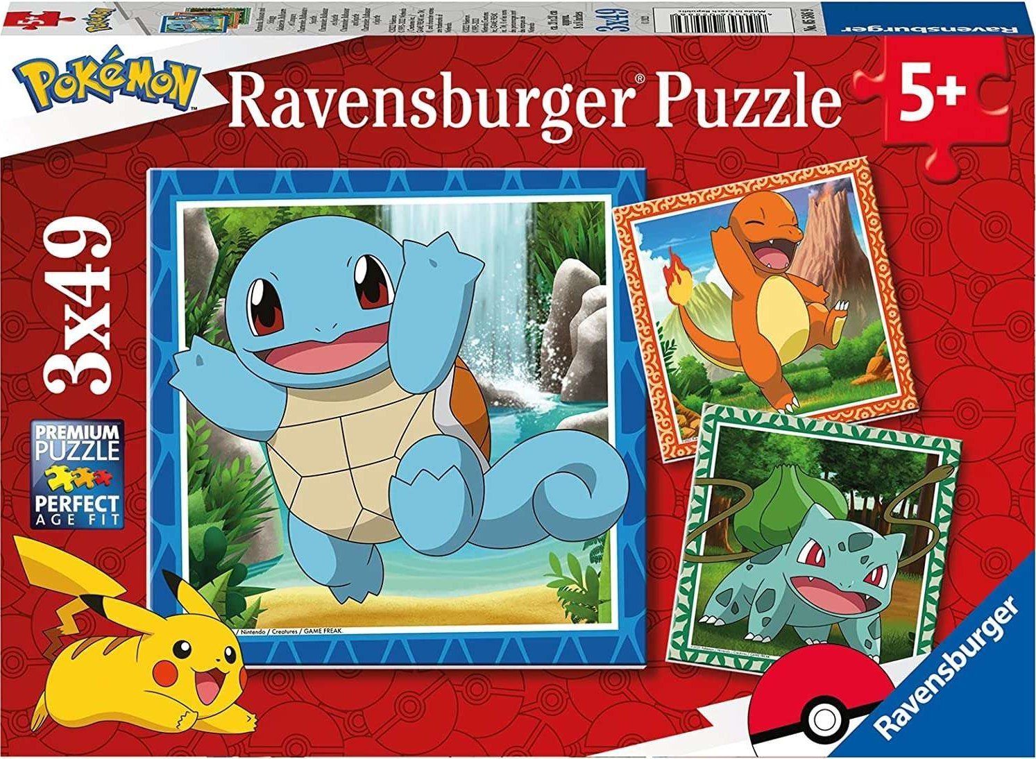 Ravensburger Puzzle Pokemon 3x49 147 piese