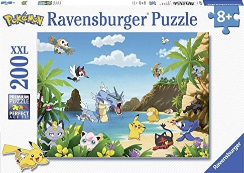 Ravensburger Ravensburger - 12840 - Puzzle-uri attrapez-Les all Pokmon 200 piese