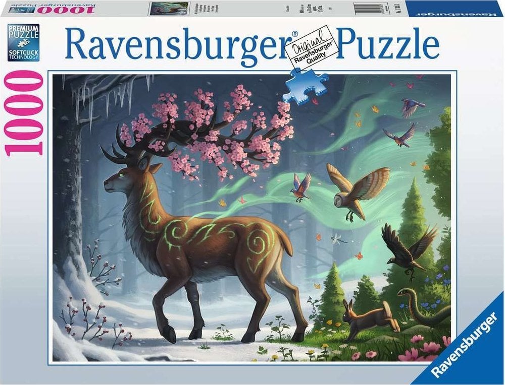 Ravensburger Ravensburger Jigsaw Puzzle Cerbul ca vestitorul primăverii (1000 de piese)