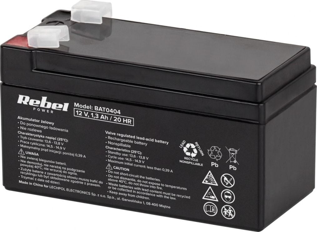 Accesorii UPS-uri - Baterie Rebel 12V/1.3Ah (BAT0404)