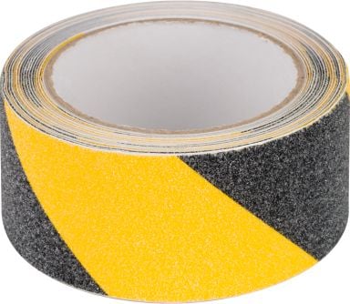 Banda anti-alunecare, galben-negru, 0.75x50mm, 5m, rebel