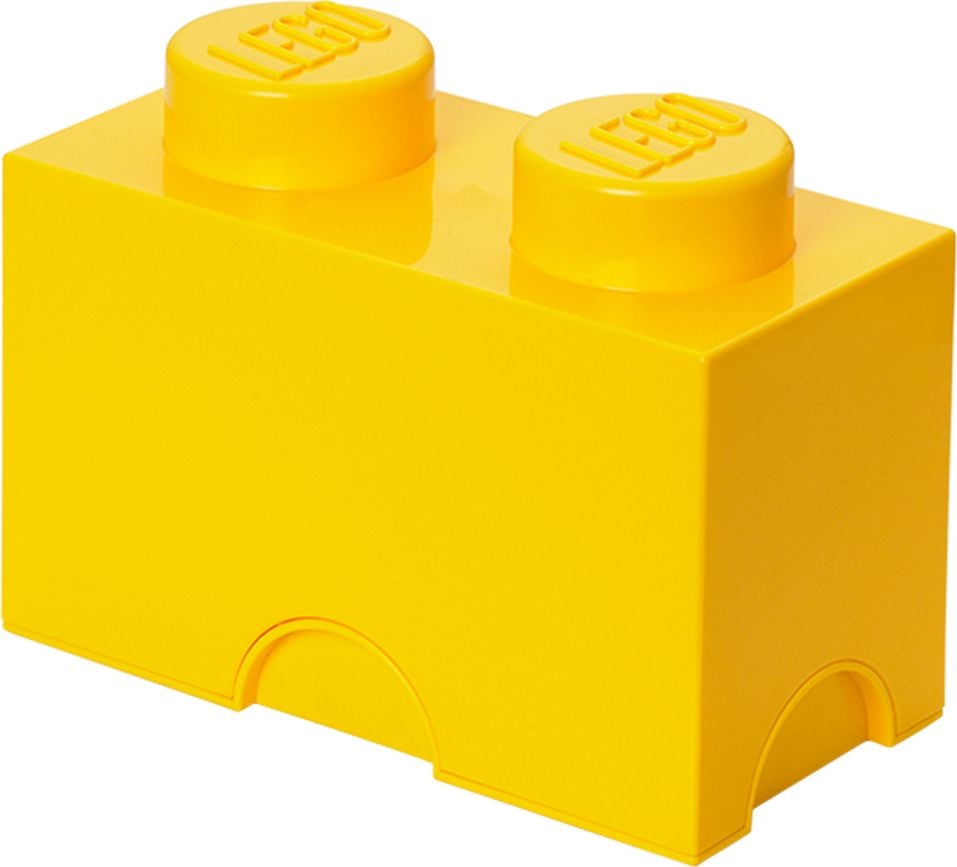 Recipient depozitare Pojemnik klocek LEGO® z 2 wypustkami (Bright Yellow)