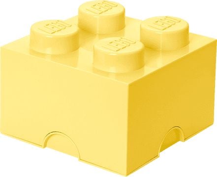 Recipient depozitare Pojemnik klocek LEGO® z 4 wypustkami (Cool Yellow)
