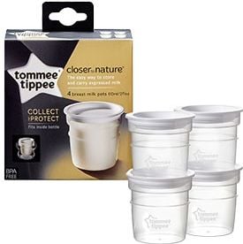 Recipiente Tommee Tippee de stocare Lapte Matern, 4 buc