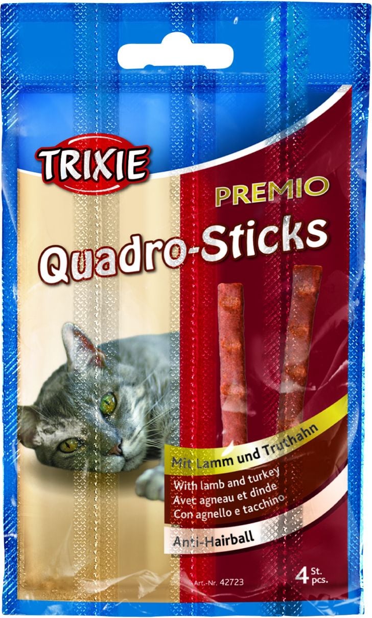 Recompensa Trixie Premio Quadro-Sticks cu miel si curcan 4 buc 42723