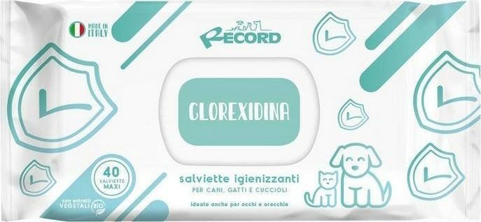 Record Italia RECORD WIPES NEW CHLORHEXIDINE XL 80buc ANTIBACTERIAN