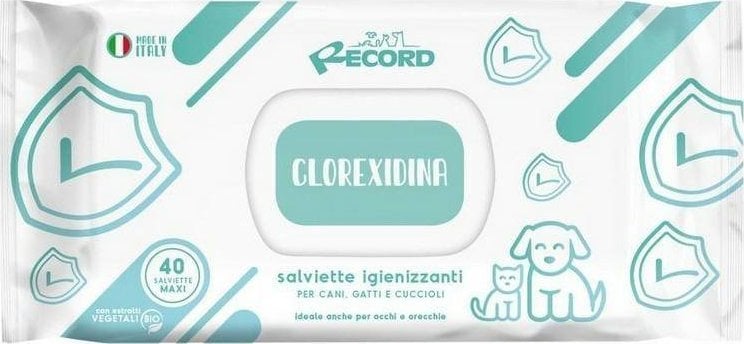 Record Italia SERVETELE ANTIBACTERIENE RECORD NOI CLORHEXIDINA 40buc