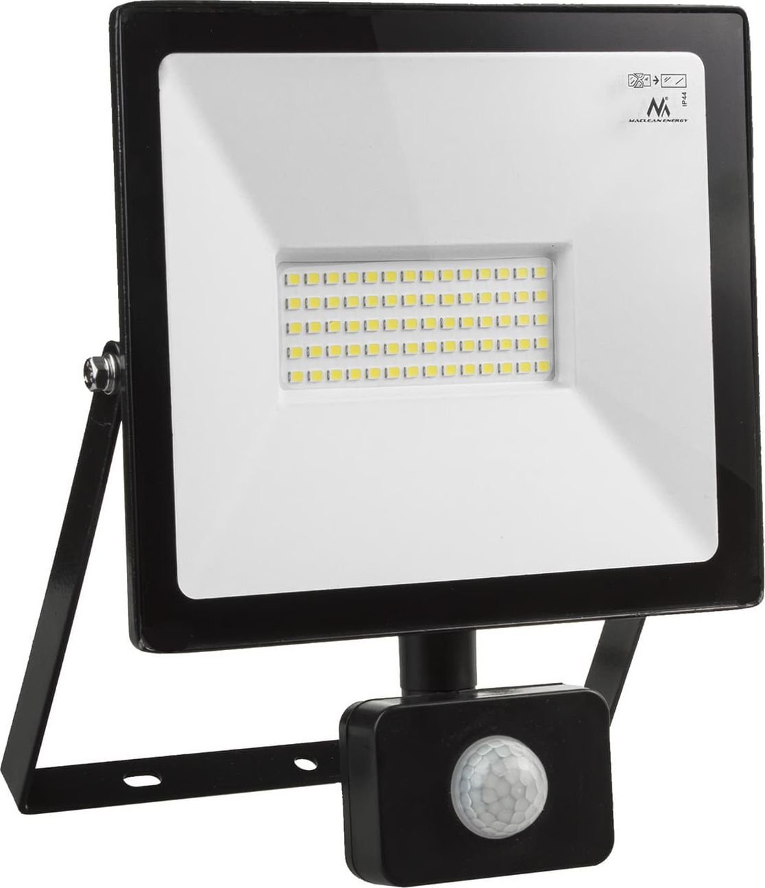Reflector LED, 50W, cu senzor PIR, MCE650 WW, 25 x 19 cm, negru