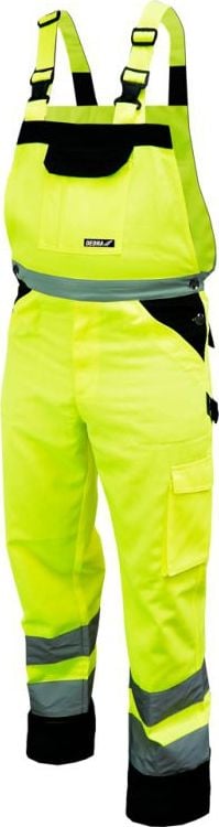 Reflectorizantă de protecție dimensiune salopete pantaloni LD, galben (BH81SO1-LD)