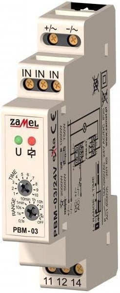 Releu bistabil Zamel cu temporizare 24V AC/DC PBM-03/24V (EXT10000066)