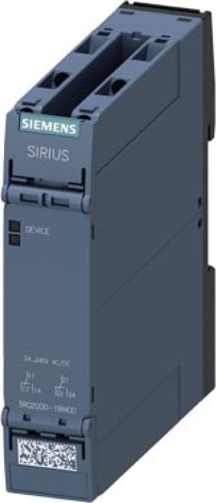 Releu de cuplare Siemens în carcasă industrială contacte 2P 24...240V AC/DC mufă. șurub 3RQ2000-1BW00