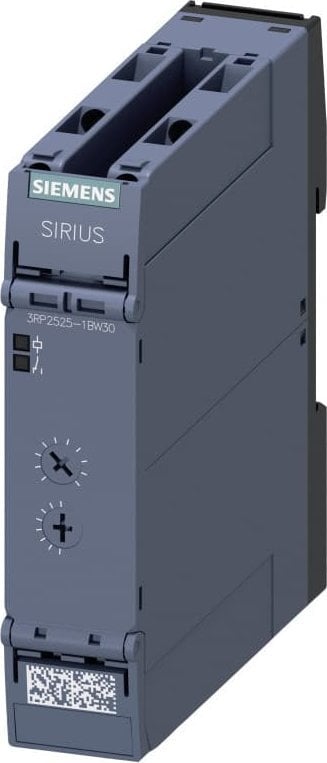 Releu de timp Siemens 2 contacte de comutare cu întârziere electronică 7 intervale de timp 0,05s-100h 12-240V AC/DC 3RP2525-1BW