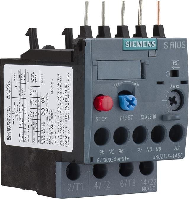 releu termic Sirius 5.5 - 8A (3RU2116-1HB0)