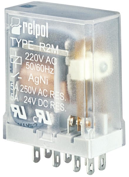 Relee industriale miniatură IP40 2P 5A 250V R2M-2012-23-1024 - 617171