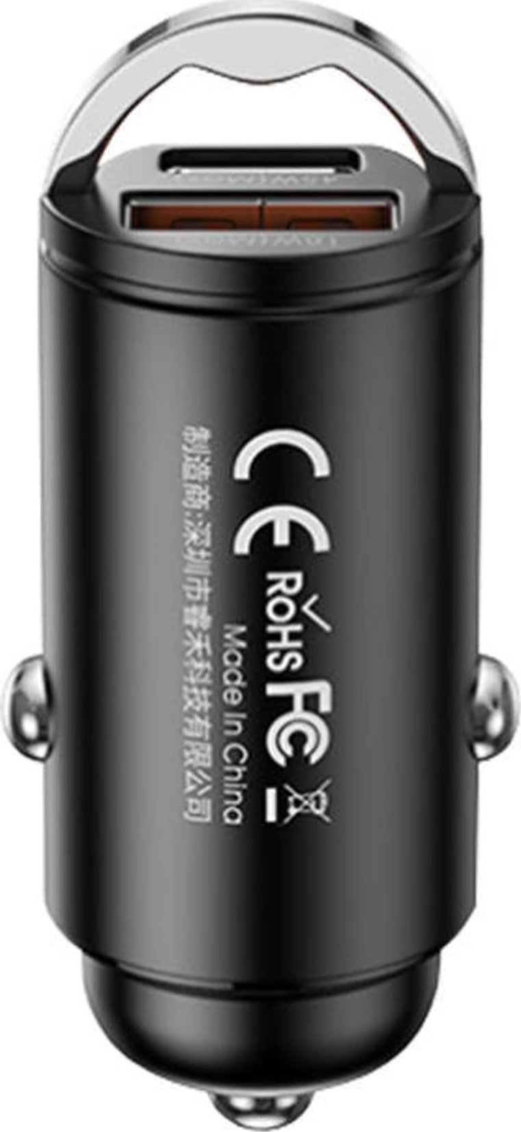 Remax Charger Încărcător auto USB, USB-C, REMAX RCC238, 45 W (negru)