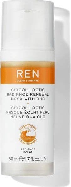 Ren Glyco Lactic Radiance Renewal Mask masca exfolianta cu gel de fata 50ml