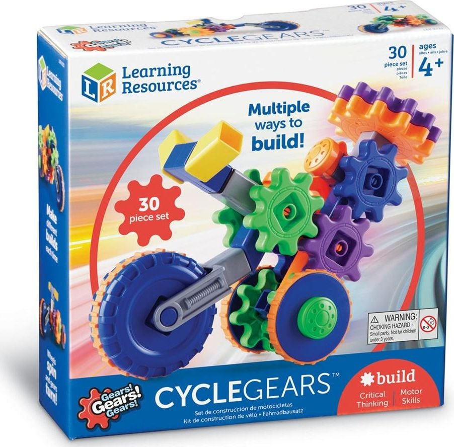 Resurse de învățare Gears! unelte! Gears!, Building Blocks, Gears, Motocicletă (359734)